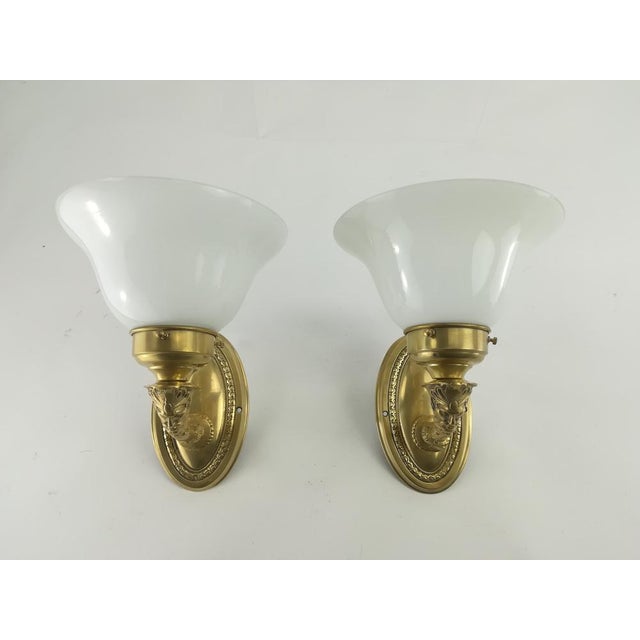 Metal Figurative Wall Lamp, France, Set of 2 For Sale - Image 7 of 7