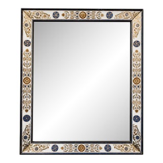 19th Century French Charles X Verre Églomisé Mirror, Circa 1860 For Sale