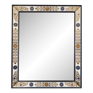 19th Century French Charles X Verre Églomisé Mirror, Circa 1860