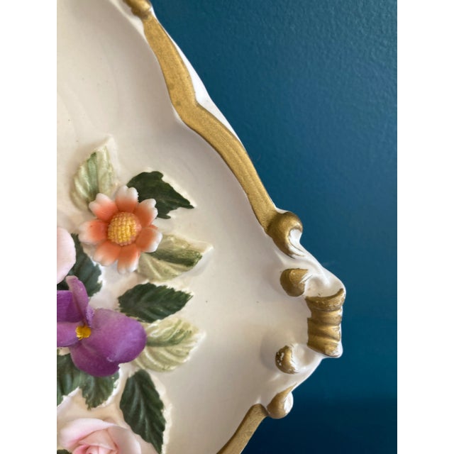 Vintage Lefton Floral Ceramic Wall Decor For Sale In Oklahoma City - Image 6 of 9