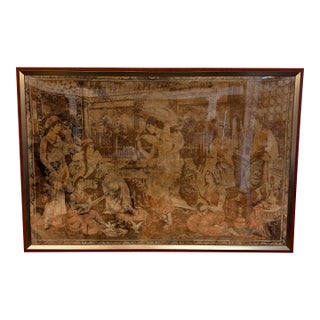 Framed Tapestry From Iran Brought Back During Early 50’s Persian Tapestry For Sale