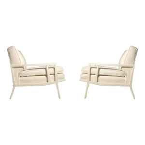 Vintage Paul McCobb "Samuel Marx" Lounge Chairs for Directional - A Pair