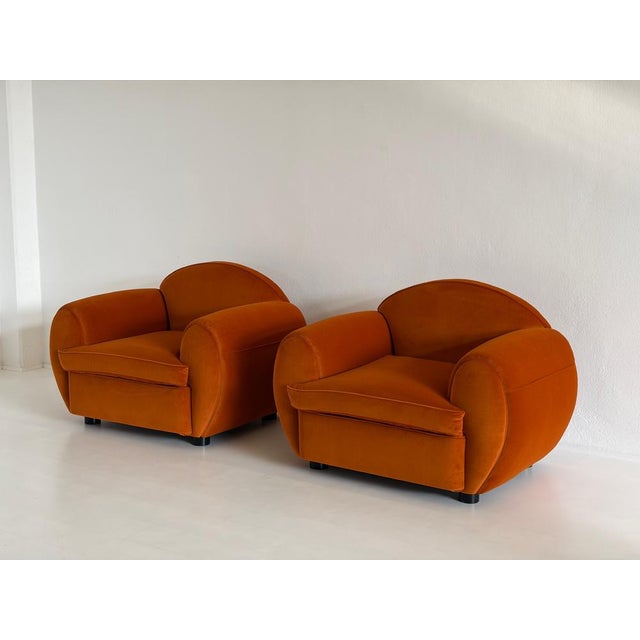 Red Armchairs, 1970s, Set of 2 For Sale - Image 8 of 18