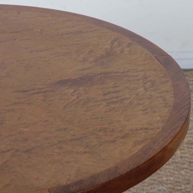 Side Table in Wood and Brass, 1930s For Sale - Image 3 of 8