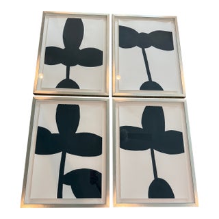 Set of 4 Black and White Prints For Sale