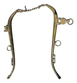 19th-Century Brass Horse Collar, Set of 2