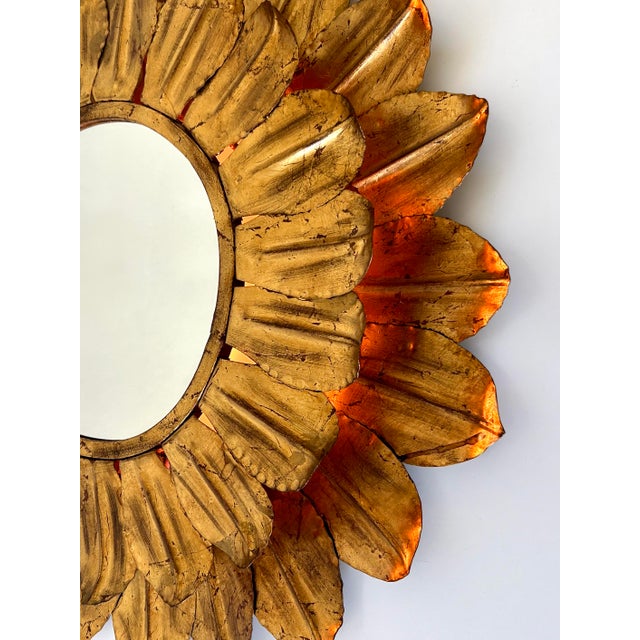 Large Mid-Century Modern Sunflower Backlit Wall Mirror, Germany, 1960s For Sale - Image 18 of 18