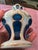 Antique Moser Bohemian Glass Overlay Pr Aquamarine Bottles For Sale - Image 13 of 14