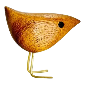 Contemporary Teak Danish Happy Bird Jacob Hermann Style Figurine