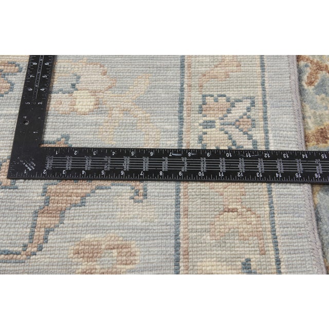 Textile Vintage Indian Oushak Rug, 11'10 X 14'11 For Sale - Image 7 of 10