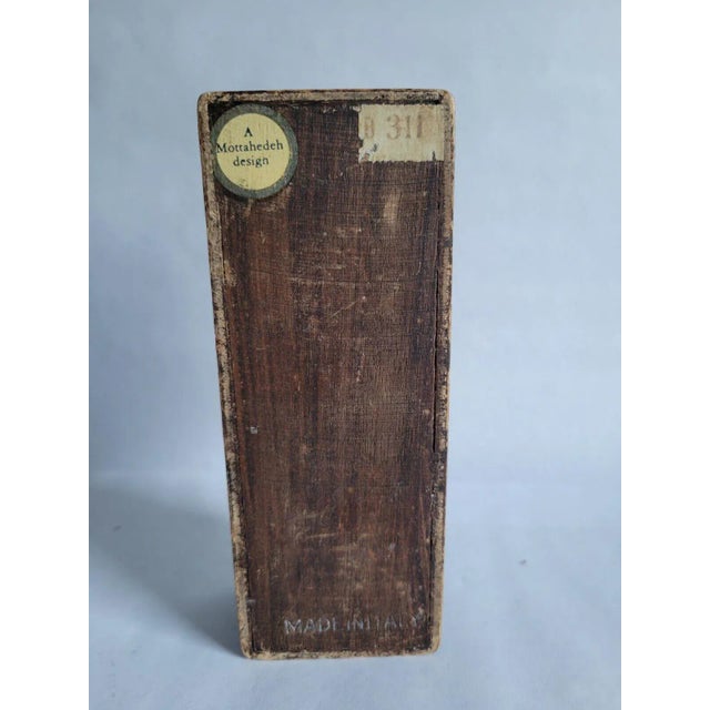 Mottahedeh Italian Pastoral Wooden Hinged Divided Postage Stamp Box For Sale - Image 11 of 12