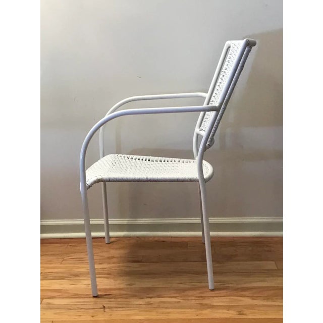 1970s 1970s Vintage Nautical Rope Easy Chair With Armrests For Sale - Image 5 of 13