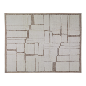 Moroccan Hand Knotted Wool Rug, 9'x12'1"