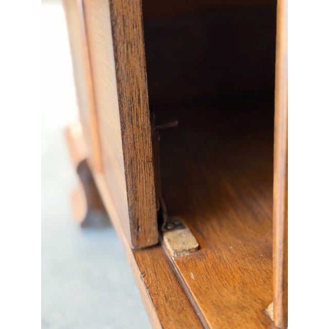 Wood 1940s Art Deco Compact Armoire For Sale - Image 7 of 15