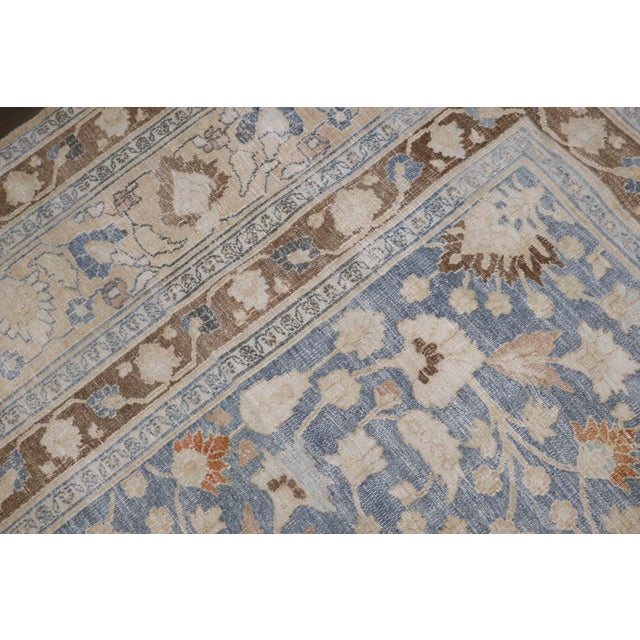 Antique Blue Persian Meshed Room Size Rug For Sale - Image 9 of 10