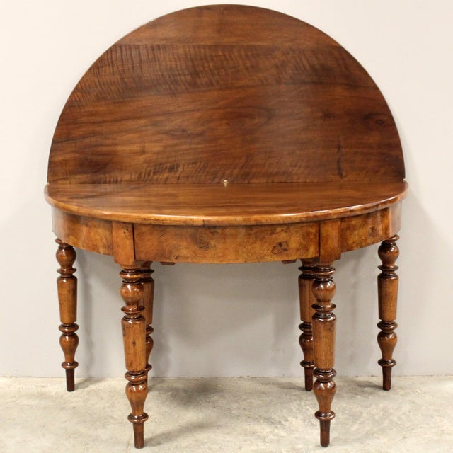 19th Century Table Console in Walnut For Sale - Image 4 of 15