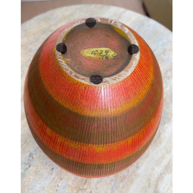 Striking, hard-to-find large bowl from Bitossi's 1960s Seta series. Designed by Aldo Londi, this bowl features the...