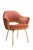 Saarinen Executive Arm Chair in Rust Velvet, Gold Edition For Sale In New York - Image 6 of 8