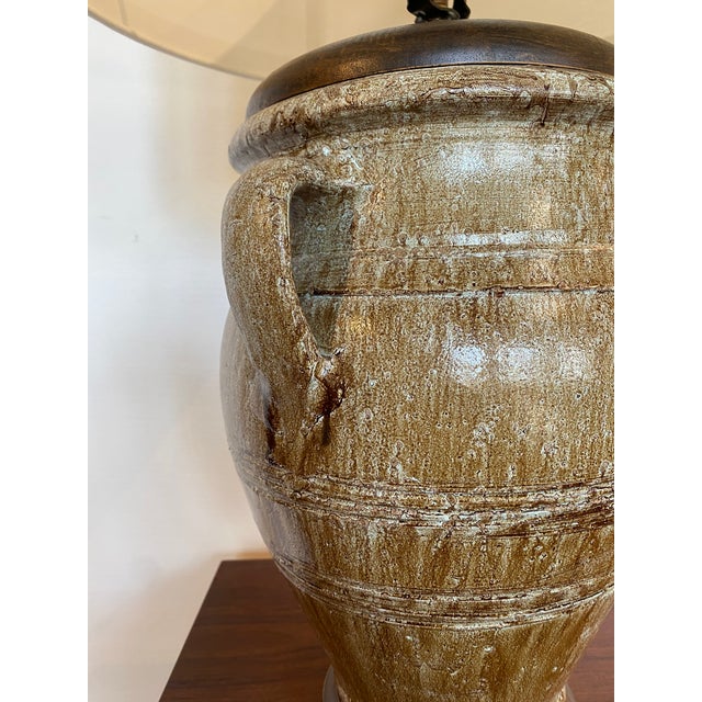 Mid 20th Century Art Pottery Table Lamp For Sale - Image 4 of 4