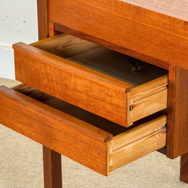 Wood Mid-Century Modern Danish Desk in Teak, 1960 For Sale - Image 7 of 8