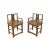 Chinese Hand Carved Back Chinese Antique Arm Chairs - Set of 2 For Sale - Image 3 of 12