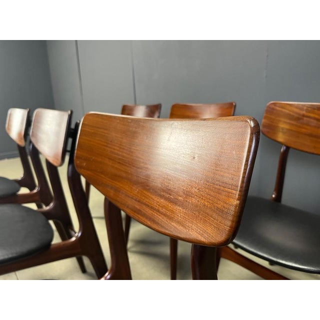 Mid-Century Dining Set attributed to Louis van Teeffelen for Wébé, 1960s, Set of 7 For Sale - Image 13 of 17