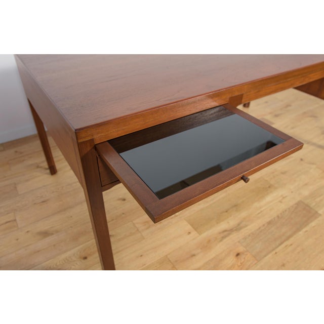 Mid-Century Teak Desk by Ejner Larsen & Aksel Bender Madsen for Willy Beck, Denmark, 1950s For Sale - Image 9 of 18