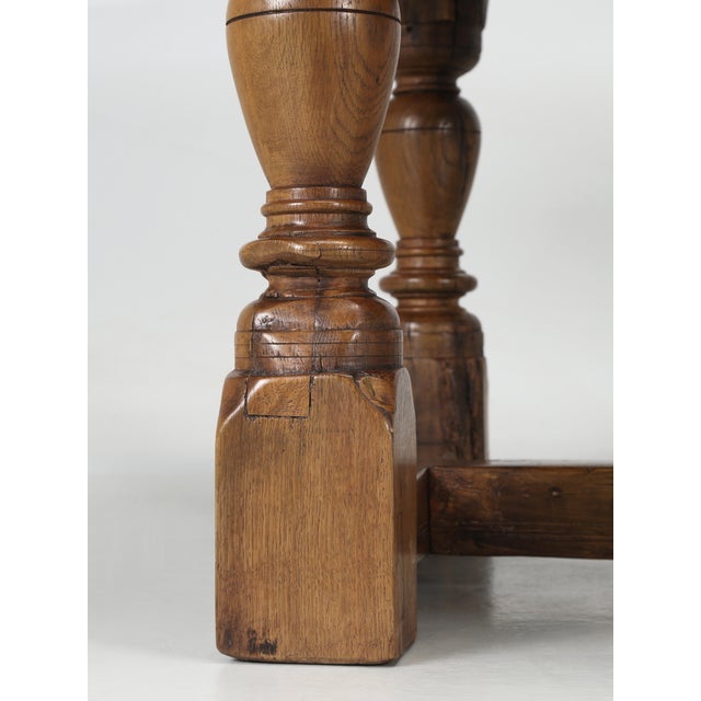 Antique English Dining Table or Farmhouse Table Made From Rare Scottish Oak For Sale - Image 12 of 12
