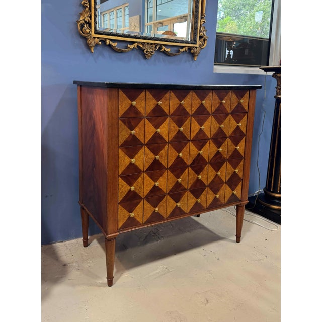 Early 21st Century Maitland Smith Marble Top Apothecary Chest For Sale - Image 5 of 14