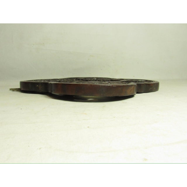 Chinese Carved Wood Hanging Panel For Sale - Image 11 of 12