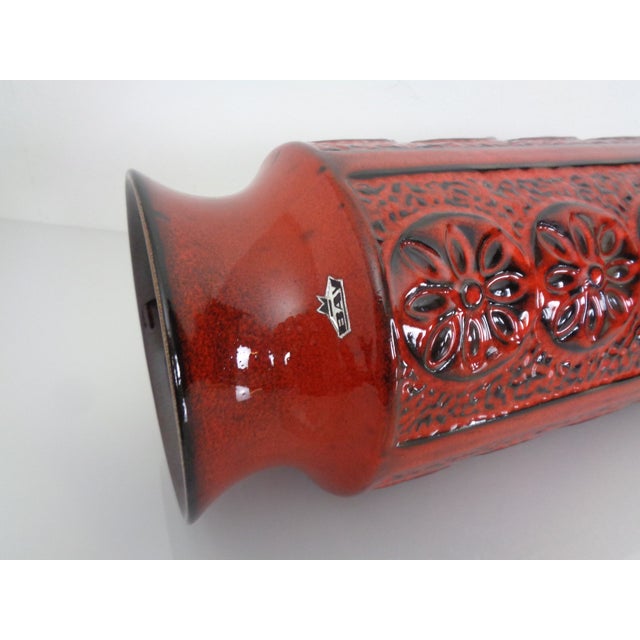 Large Flower 973-45 Ceramic Vase from Bay Keramik, Germany, 1970s For Sale - Image 13 of 15