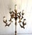 Italian 1960s Italian Gilt Tole Candelabra Floor Lamp For Sale - Image 3 of 4