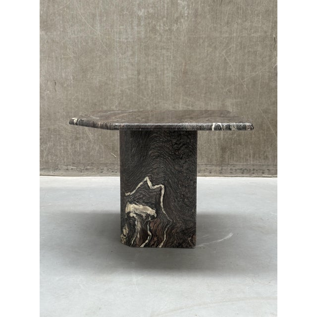 Mid-Century Modern Cipollino Marble Side Table For Sale - Image 6 of 8