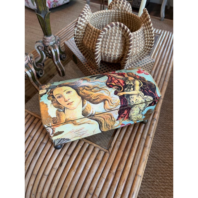 Ocean Themed Painted Box For Sale - Image 10 of 12