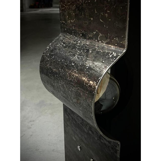 Oculus 3.0 Hand-Crafted Floor Lamp in Iron and Wood by D'Ark Atelier For Sale - Image 14 of 18