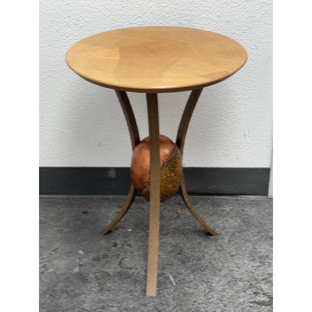 1990s Circa 1992 Buvette De Sphere Side Table, Signed For Sale - Image 5 of 12