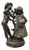 "Enjoue" After Auguste Moreau Victorian Bronze Boy and Girl Statue Sculpture For Sale