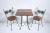 1950s Tony Paul for Rubel Set Cafe Spiral Back Wire Chairs & Table - 3 Pieces For Sale - Image 12 of 12