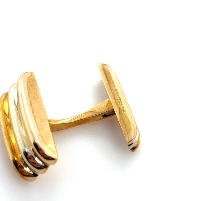 Late 20th Century Late 20th Century Pair of Cartier, 18k Gold Trinity Cufflinks For Sale - Image 5 of 7