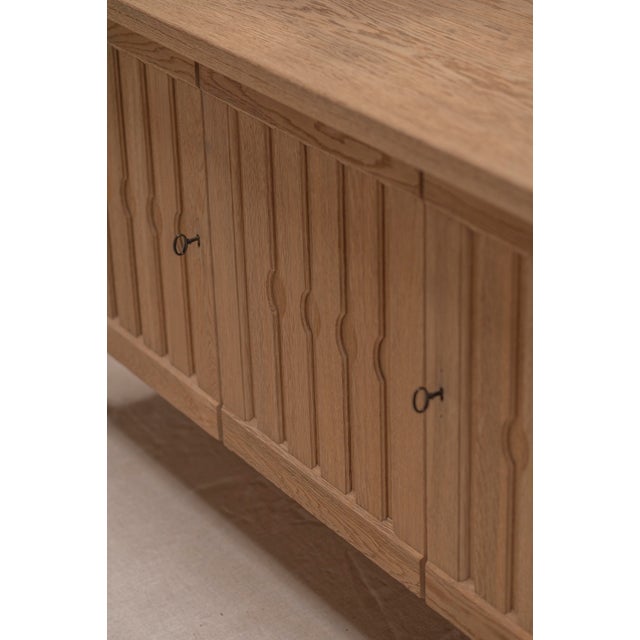 Brutalist Architectural Oak Sideboard, 1970 For Sale - Image 18 of 18
