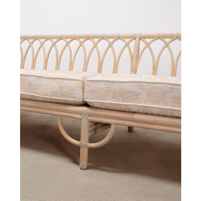 Pair of McGuire Organic Modern Rattan Cathedral Sofas 7 Ft 9 Ft For Sale - Image 15 of 18
