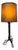 Amsterdam School Table Lamp in Wrought Iron with Parchment Shade, 1930s For Sale