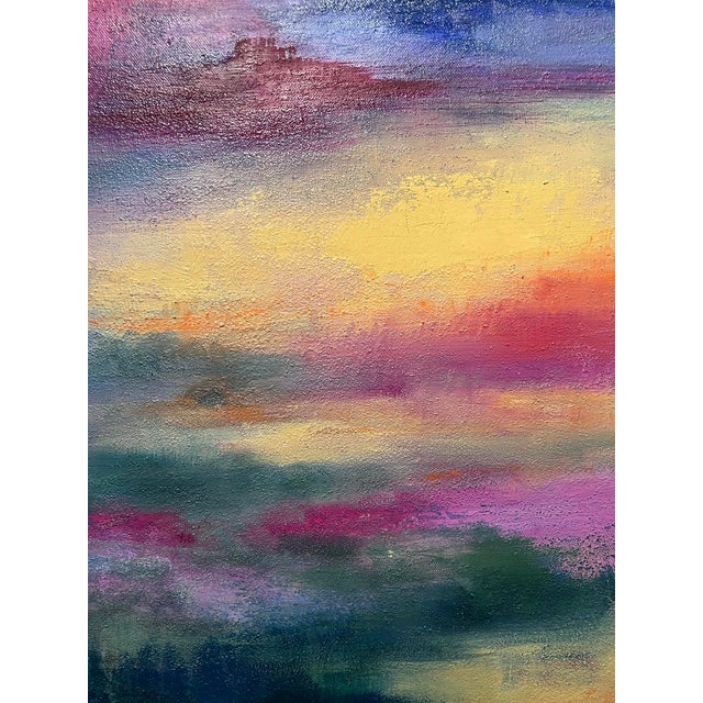 "Violet Skies" Original Oil Painting For Sale In Washington DC - Image 6 of 7