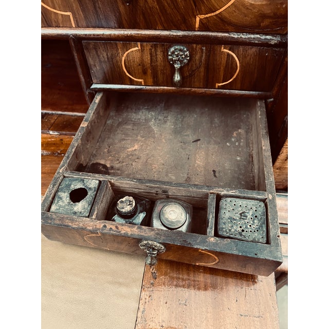William & Mary / Early 18th Century Inlaid Walnut Escritoire For Sale - Image 11 of 12