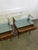 Wooden and Glass Bedside Tables, 1960s, Set of 2 For Sale - Image 6 of 7