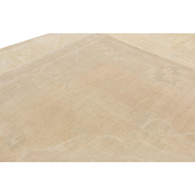 Mid 20th Century Vintage Turkish Oushak Rug, Wide Hallway Runner - 04'11 X 10'11 For Sale - Image 5 of 9