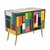 Two-Door Sideboard in Multicolored Murano Glass, 1980s For Sale - Image 3 of 6