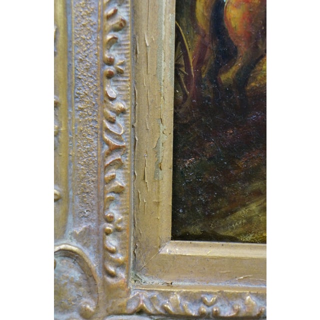 Green Late 20th Century The Rainbow Landscape Oil Painting on Linen After Peter Paul Rubens 39" For Sale - Image 8 of 13