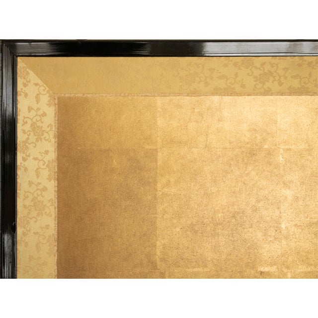 "Samurai", 1970s Showa Era Japanese Painted Byobu Screen For Sale - Image 14 of 18