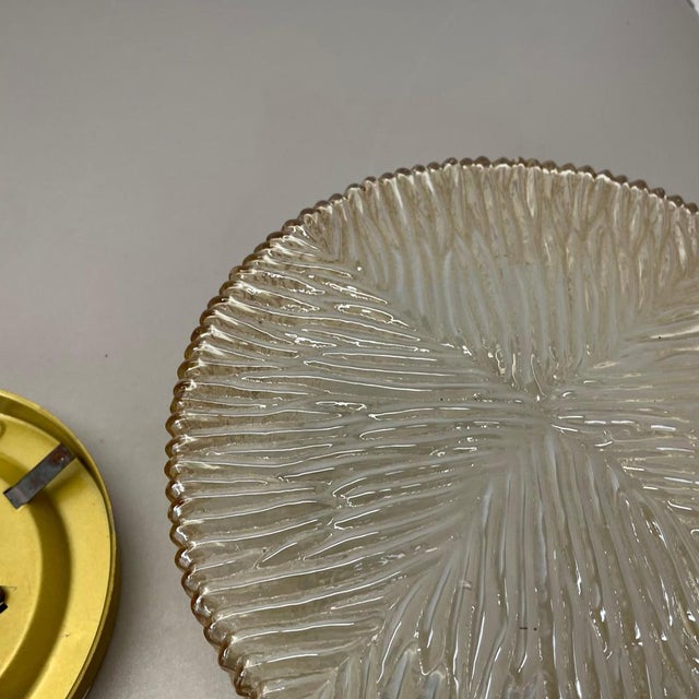 Amber Textured Wall Light by Helena Tynell from Glashütte Limburg, 1960s For Sale - Image 15 of 18